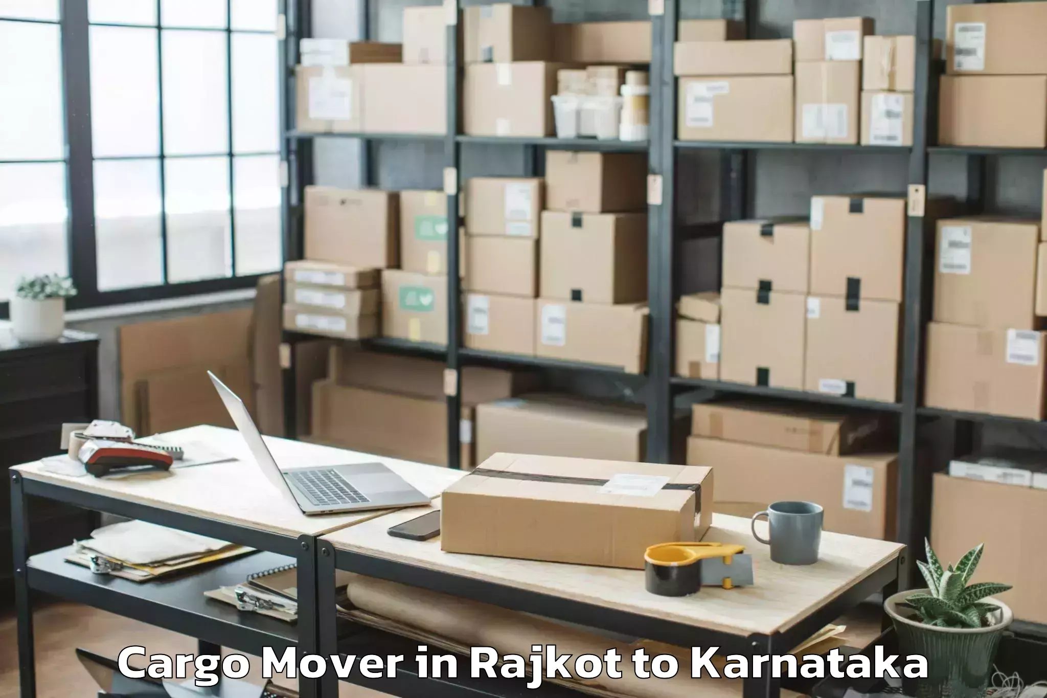 Affordable Rajkot to Mannaekhelli Cargo Mover